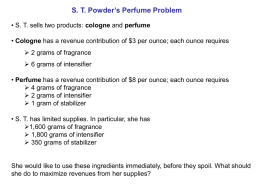 S. T. Powder’s Perfume Problem