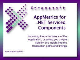 AppMetrics for .NET Serviced Components