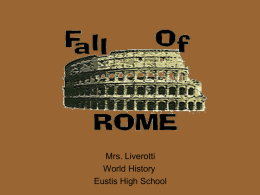 Mrs. Liverotti World History Eustis High School
