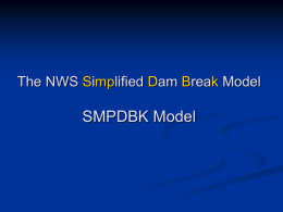 SMPDBK Model The NWS i lified