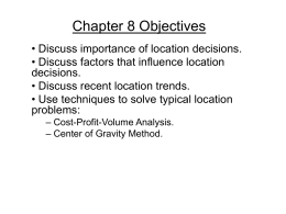 Chapter 8 Objectives