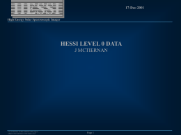 HESSI HESSI LEVEL 0 DATA J MCTIERNAN 17-Dec-2001