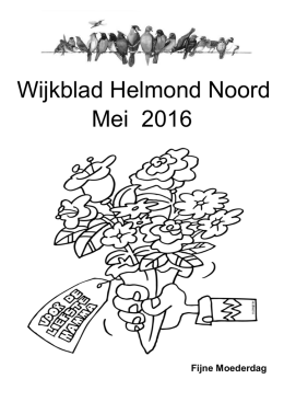 Mei 2016 - Wijkraad Helmond
