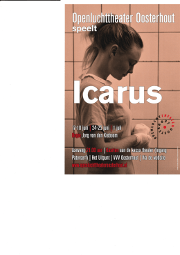 Flyer Icarus - Openlucht Theater Oosterhout