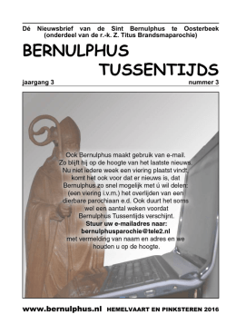 bernulphus tussentijds - Bernulphus Oosterbeek