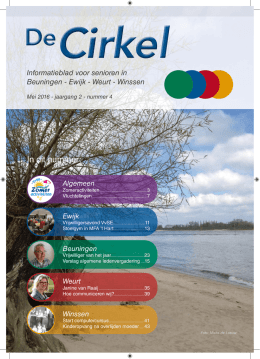 De Cirkel. Info` blad voor Senioren