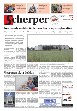 Week 20 2016 - De Scherper