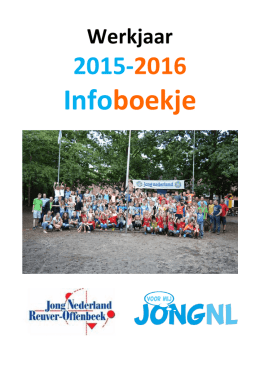 Infoboekje JN 2015-2016 - Jong Nederland Reuver
