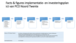 Implementatie-en investeringsplan facts and figures PCO - PO-Raad