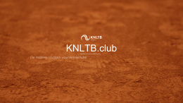 Presentatie KNLTB ClubApp door Paul Brinkman van