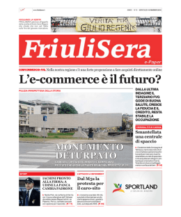 L`e-commerce è il futuro? - Friuli Sera il quotidiano del giorno prima