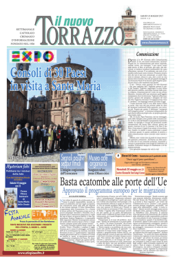 Edizione del 16/05/2015 - Crema