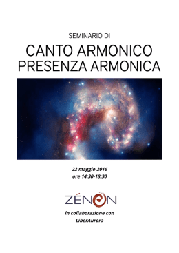 Seminario di Canto Armonico a Novara