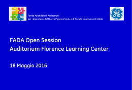 FADA Open Session - Auditorium FLC 18 Maggio