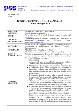 circolare artistica specialita` 2016