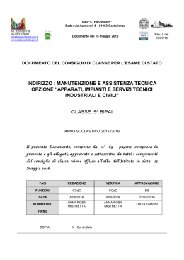 classe 5^ B IP AI - ISIS Facchinetti