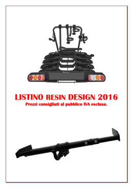 LISTINO RESIN DESIGN 2016