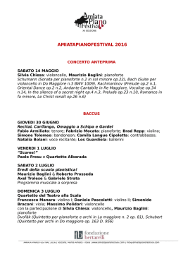 Programma generale 2016 - Amiata Piano Festival