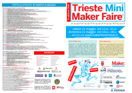 la giornata di sabato 21 - Trieste Mini Maker Faire