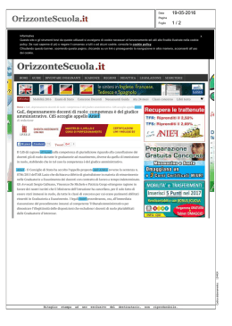 1 / 2 19-05-2016 - L`Eco della Stampa &raquo; Media Intelligence