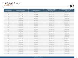calendario 2016 - RCS Communication Solutions