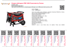 Gruppo elettrogeno PMV 3200 Powermate by Pramac