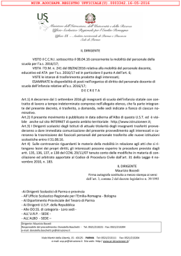 prot. n. 3342 del 16/5/2016 - Ambito territoriale di Parma e Piacenza