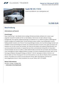 Saab 96 V4 (1969) 16.500 EUR