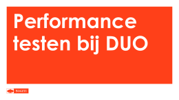 DevOps Performance testen @DUO