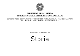 Storia - Ministero della Difesa