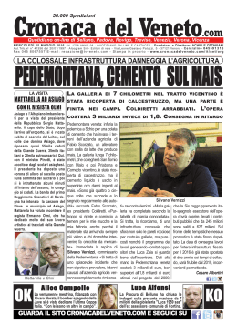 La Cronaca del Veneto 25 maggio 2016
