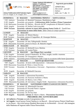 PREGHIERA DEL SANTO ROSARIO &bull; Ad Anfurro e Terzano