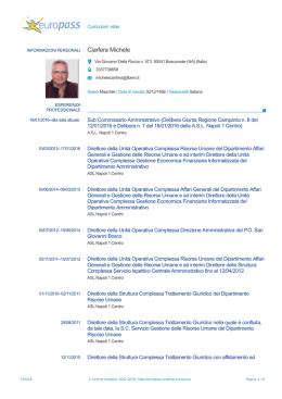 Curriculum dr. M. Ciarfera