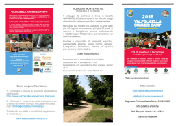 Brochure Campus - Valpolicella Summer Camp