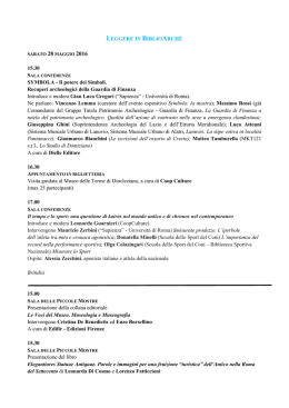 LEGGERE IN BIBLIOARCH&Eacute; 15.30 SYMBOLA - Il potere