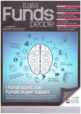 2016-March &ndash; &ldquo;Un check-up alla diversificazione del