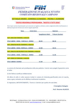 piscina f. scandone trofeo regionale propaganda &ldquo;nuoto x tutti 2016&rdquo;