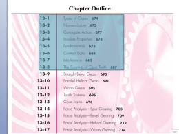 Chapter 13 - Gears and Calculations