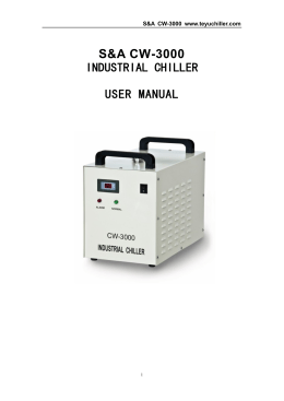 S&A CW-3000 industrial water cooler