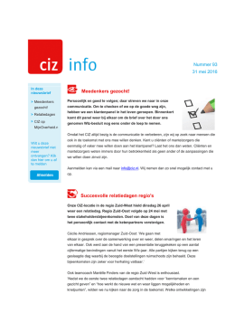 CIZ info 93 (mei 2016)