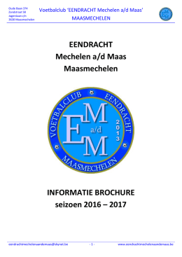 Seizoen 2016-17 - Eendracht Mechelen aan de Maas