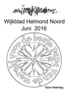 Juni 2016 - Wijkraad Helmond