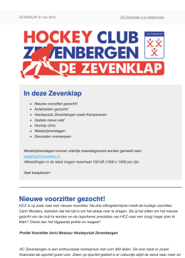 Zevenklap - 31 mei 2016 - Hockeyclub Zevenbergen