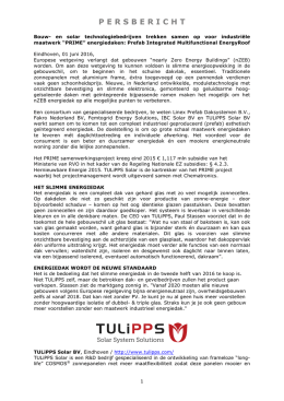persbericht - Tulipps solar