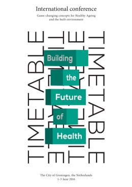 International conference - Building the Future of Health