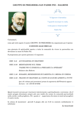 P.Pio.Giugno2016 - Parrocchia e Oratorio San Giuseppe, Dalmine