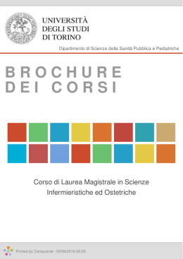 brochuredeicorsi - Corso di Laurea Magistrale in Scienze