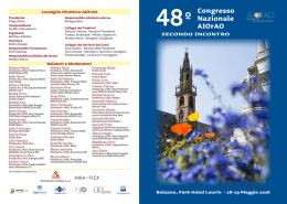 28-29 Maggio 2016 Congresso Nazionale AIOrAO