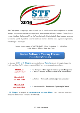 Milano, dal 14 al 16 Giugno 2016
