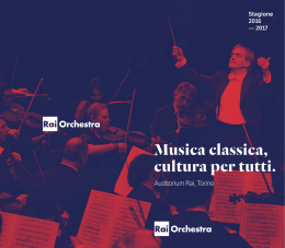 Programma - Orchestra Sinfonica Nazionale